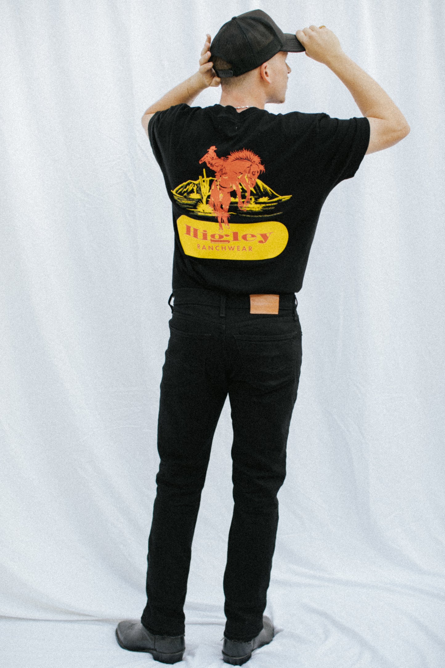 Bucking Bronco Tee - Black
